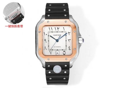 THB Factory Cartier Santos Middle East Version Tape Gold Steel Case Diameter 39.8mm Cartier Watch price list